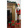 Northlight 5' Red and White Commercial Size Christmas Nutcracker with Scepter Image 1