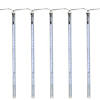 Northlight 5 Transparent Dripping Icicle Snowfall Christmas Light Tubes - 13.25 ft Clear Wire Image 1