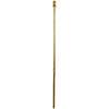 Northlight 5' Wooden Flagpole with Anti-Furling Ring and Bracket Kit Image 1