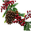 Northlight 5' x 4.75" Pine Springs  Berries and Pine Cones Artificial Christmas Garland - Unlit Image 2