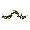 Northlight 5' x 5" Holly and Pine Springs Artificial Christmas Garland - Unlit Image 1