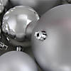 Northlight 50ct Silver Splendor Shatterproof 2-Finish Christmas Ball Ornaments 4" (100mm) Image 1