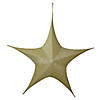 Northlight 51" Gold Tinsel Foldable Christmas Star Outdoor Decoration Image 1