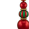 Northlight 54" Green and Red Topiary Finial Tower Commercial Christmas Decoration Image 3