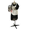 Northlight 57" LED Lighted and Animated Head-in-Hand Skeleton Maid Halloween Decoration Image 1