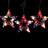 Northlight 5ct Patriotic Star Fourth of July Light Set 5.25ft White Wire Image 1
