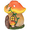 Northlight 6.25" Orange Mushroom House Outdoor Garden Statue Image 3