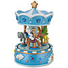 Northlight 6.5" Children's Blue Rotating Sleepy Time Musical Carousel Image 4