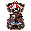 Northlight 6.5" Children's Rotating Pirate Ship Carousel Music Box Image 2