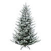 Northlight 6.5' Flocked Little River Fir Artificial Christmas Tree - Unlit Image 1