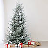 Northlight 6.5' Flocked Little River Fir Artificial Christmas Tree - Unlit Image 1