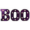 Northlight 6.5" LED Black and Purple BOO Halloween Marquee Sign Image 1