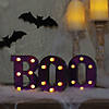 Northlight 6.5" LED Black and Purple BOO Halloween Marquee Sign Image 1