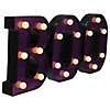 Northlight 6.5" LED Black and Purple BOO Halloween Marquee Sign Image 2
