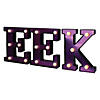 Northlight 6.5" LED Black and Purple EEK Halloween Marquee Sign Image 3