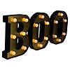 Northlight 6.5" Lighted Black and Gold BOO Halloween Marquee Sign Image 2