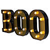 Northlight 6.5" Lighted Black and Gold BOO Halloween Marquee Sign Image 3