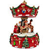 Northlight 6.5" Merry Go Santa Animated Christmas Carousel Music Box Image 2