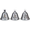 Northlight 6.5" Musical Pre-Lit Silver Bells Christmas Decorations, Set of 3 Image 2