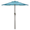Northlight 6.5&#39; Outdoor Patio Market Umbrella with Hand Crank - Turquoise Blue Image 1