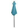 Northlight 6.5&#39; Outdoor Patio Market Umbrella with Hand Crank - Turquoise Blue Image 3
