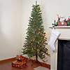 Northlight 6.5' Pre-Lit Canadian Pine Slim Artificial Christmas Wall Tree - Clear Lights Image 1