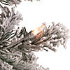 Northlight 6.5' Pre-Lit Flocked Madison Pine Medium Artificial Christmas Tree  Clear Lights Image 2