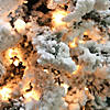 Northlight 6.5' Pre-Lit Flocked Pine Medium Artificial Christmas Tree - Clear Lights Image 1