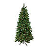 Northlight 6.5' Pre-Lit Medium Mixed Pine and Iridescent Glitter Artificial Christmas Tree - Clear Lights Image 1