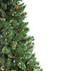 Northlight 6.5' Pre-Lit Medium Mixed Pine and Iridescent Glitter Artificial Christmas Tree - Clear Lights Image 2