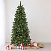 Northlight 6.5' Pre-Lit Medium Mixed Pine and Iridescent Glitter Artificial Christmas Tree - Clear Lights Image 4