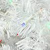 Northlight 6.5' Pre-Lit Pencil White Winston Pine Artificial Christmas Tree - Multi LED Lights Image 1