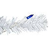 Northlight 6.5' Pre-Lit Woodbury White Pine Pencil Artificial Christmas Tree  Blue Lights Image 1