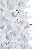 Northlight 6.5' Pre-Lit Woodbury White Pine Pencil Artificial Christmas Tree  Blue Lights Image 3