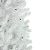 Northlight 6.5' Pre-Lit Woodbury White Pine Pencil Artificial Christmas Tree  Green Lights Image 3