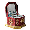 Northlight - 6.5" Red and Gold Holiday Winter Village Music Box Image 1