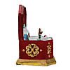 Northlight - 6.5" Red and Gold Holiday Winter Village Music Box Image 2