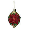Northlight 6.5" Red and Gold Poinsettia Finial Christmas Ornament Image 1