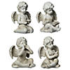 Northlight 6.5" Set of 4 Gray Cherub Angel Outdoor Garden Statues Image 2