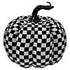 Northlight 6.5" White and Black Plaid Fall Harvest Tabletop Pumpkin Image 1