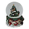 Northlight 6.75" Christmas Tree and Santa Claus Musical Snow Globe Image 1