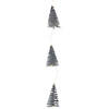 Northlight 6.75' LED Lighted B/O Silver Mini Sisal Tree Christmas Garland - Warm White Lights Image 1