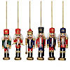 Northlight 6-Count Red and Blue Classic Nutcracker Christmas Ornaments - 5.25 Inches Image 1