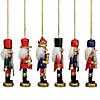 Northlight 6-Count Red and Blue Classic Nutcracker Christmas Ornaments - 5.25 Inches Image 1
