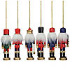 Northlight 6-Count Red and Blue Classic Nutcracker Christmas Ornaments - 5.25 Inches Image 2