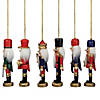 Northlight 6-Count Red and Blue Classic Nutcracker Christmas Ornaments - 5.25 Inches Image 3
