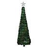 Northlight 6' Green Color Changing Multiple Function Pop Up Artificial Outdoor Christmas Tree Image 1