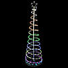 Northlight 6' LED Color Changing Multiple Function Outdoor Spiral Christmas Tree Image 1