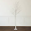 Northlight 6' LED Lighted White Christmas Twig Tree - Warm White Lights Image 1