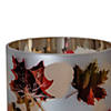 Northlight 6" Matte White and Gold Autumn Leaves Flameless Glass Candle Holder Image 2